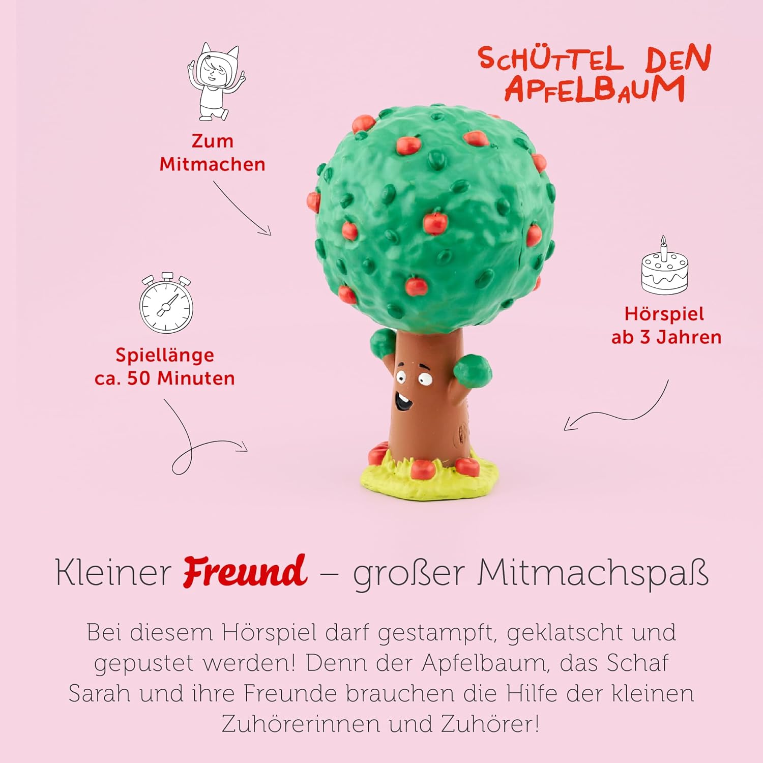 tonies Hörfiguren für Toniebox, Schüttel den Apfelbaum & Schaukel das Schaf, Hörspiel für Kinder ab 3 Jahren, Spielzeit ca. 50 Minuten - Image 4
